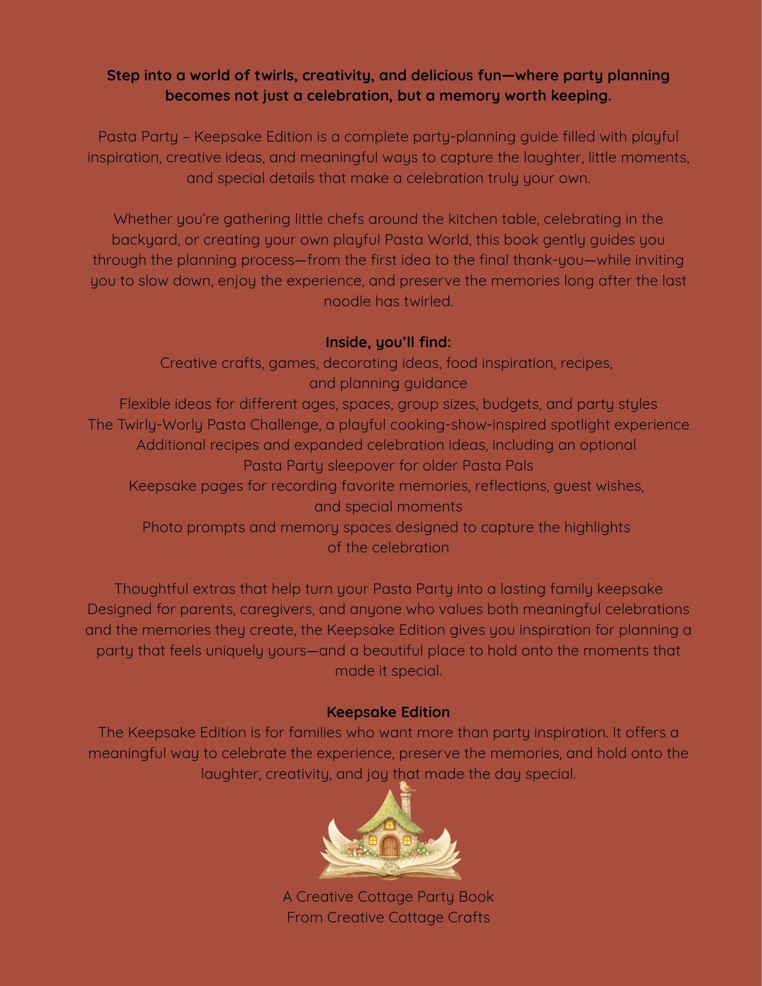Pasta Party Keepsake Digital Book (PDF) - Image 2