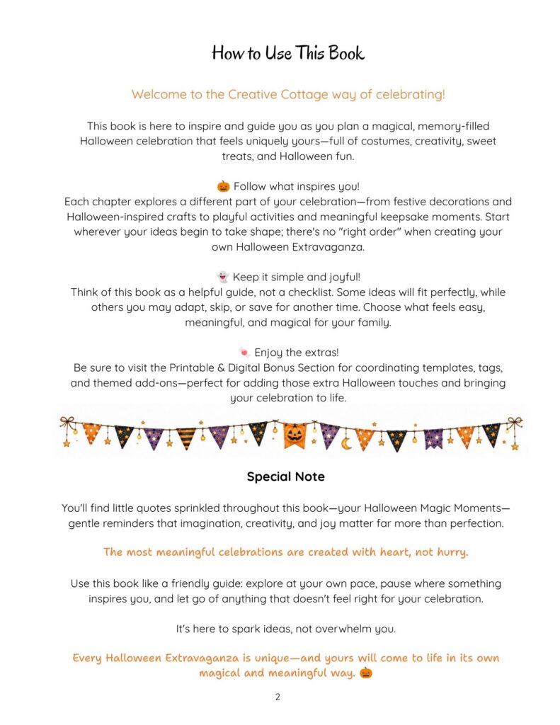 Halloween Extravaganza - Standard - How to Use This Book